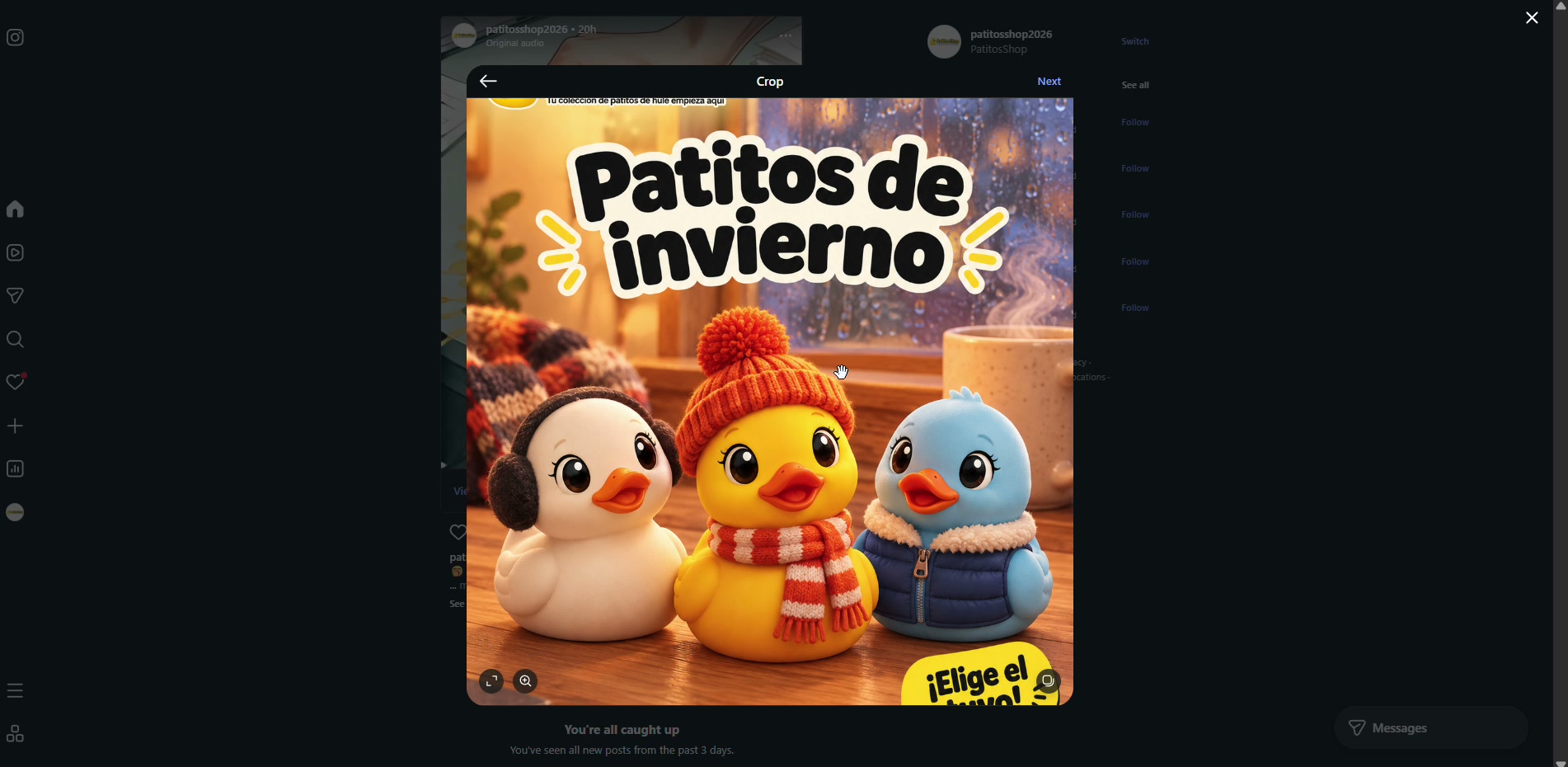 Captura de pantalla — paso 4: Subir con el tamaño equivocado corta la imagen