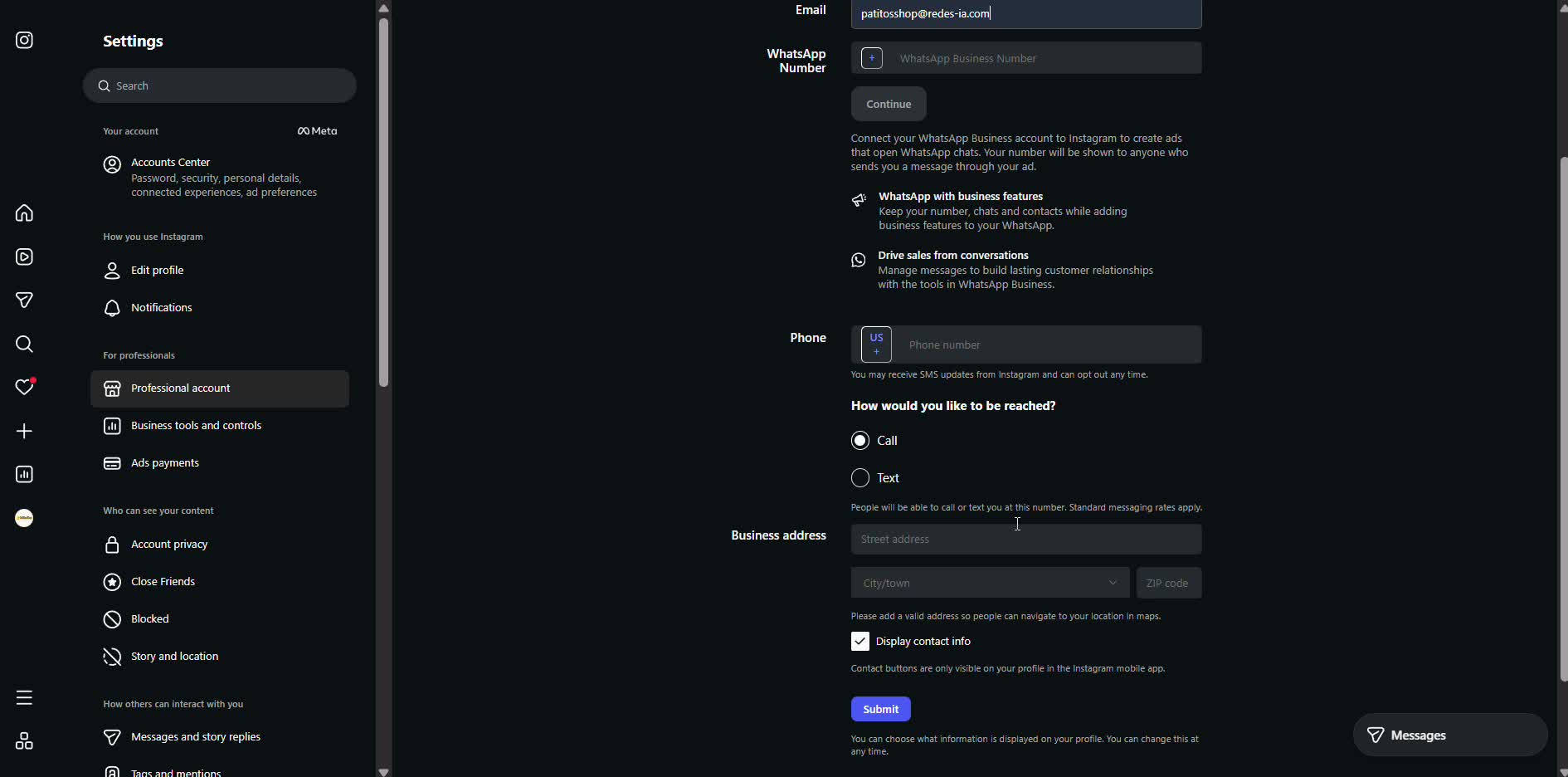 Captura de pantalla — paso 3: Revisa la categoría y agrega tu correo