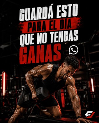 Lámina de cierre del carrusel del gimnasio, con la llamada a la acción.
